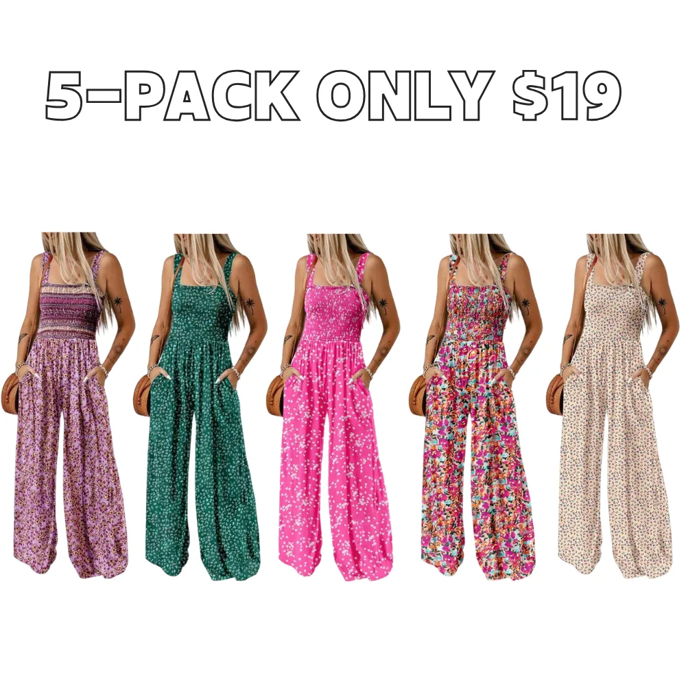 Women's Casual Loose Overalls Jumpsuits