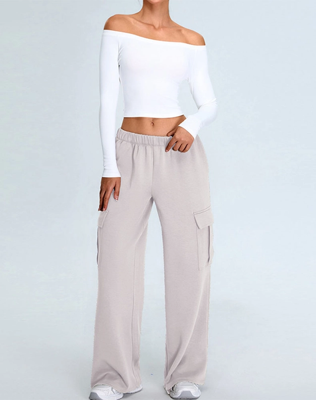 Off-Shoulder Active Jumpsuit