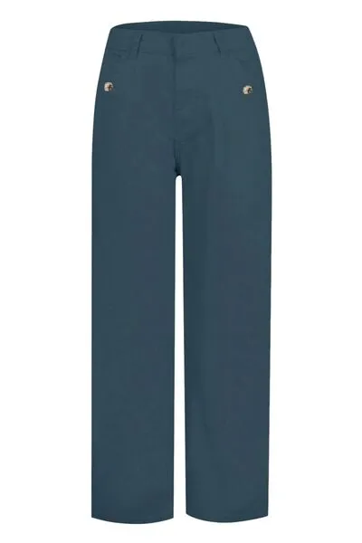 High Waist Pocket Denim Jeans