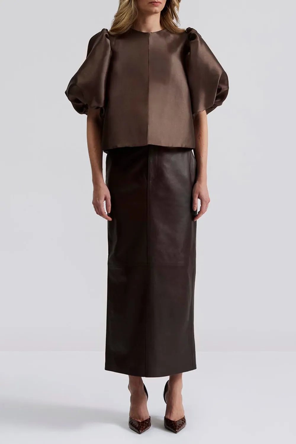 Leather Maxi Skirt