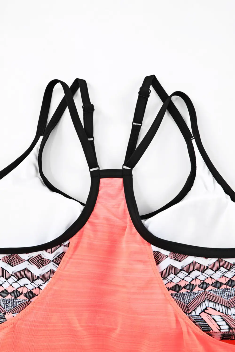 Leopard Printed Lined Tankini Swim Set