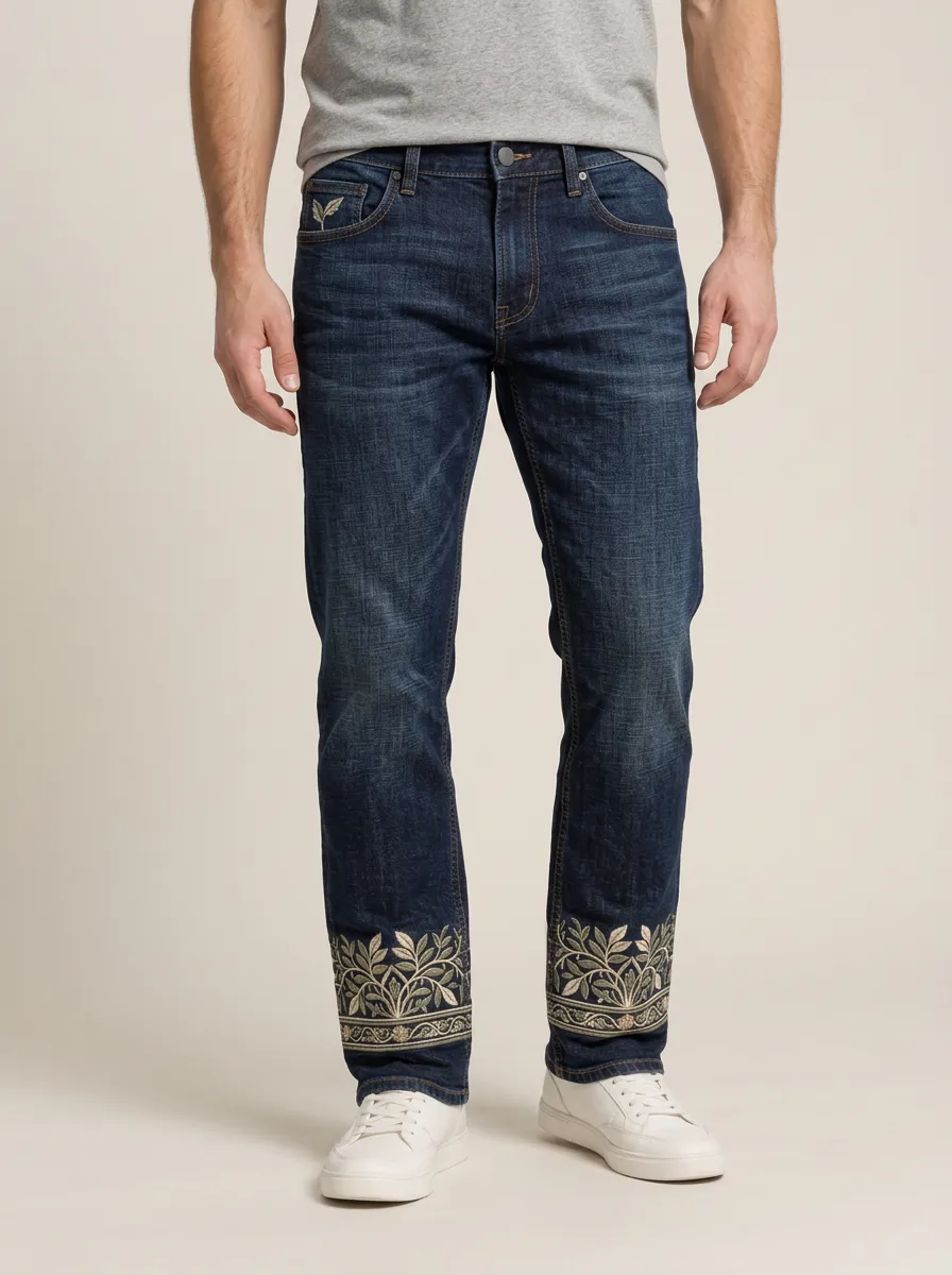 Comfort Focused Straight Fit Relaxed Fit Men's Casual Jeans