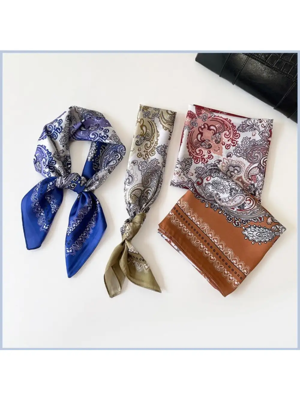 Graphic Paisley Colorblock Scarf