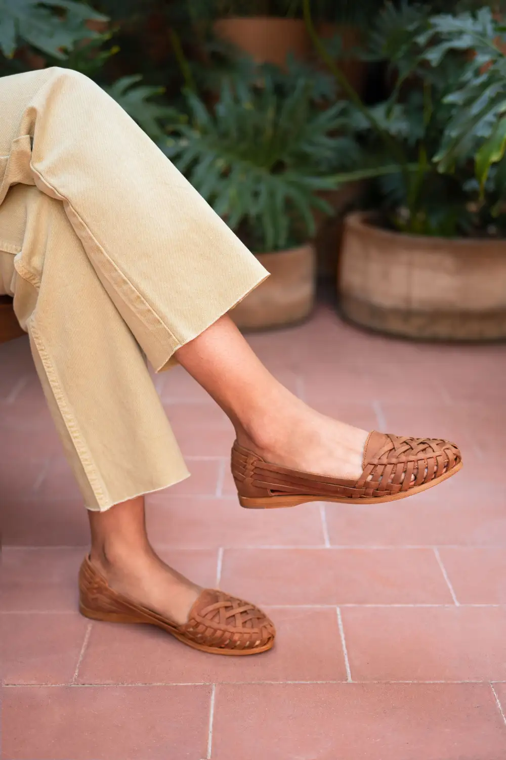 Artisan Weave Woven Huarache Sandals