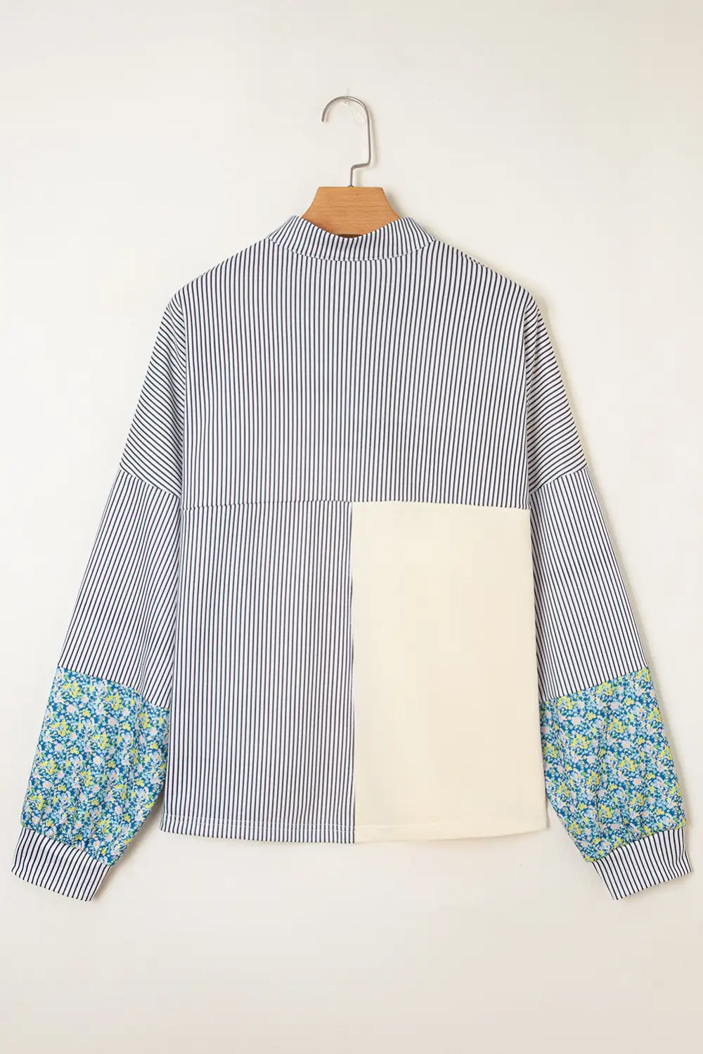 Floral Striped Sweatshirt