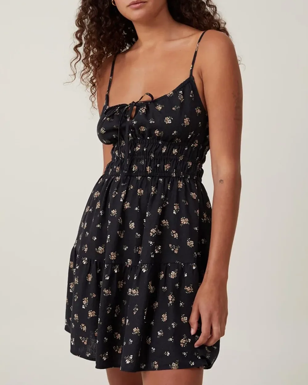 Tiered Mini Dress