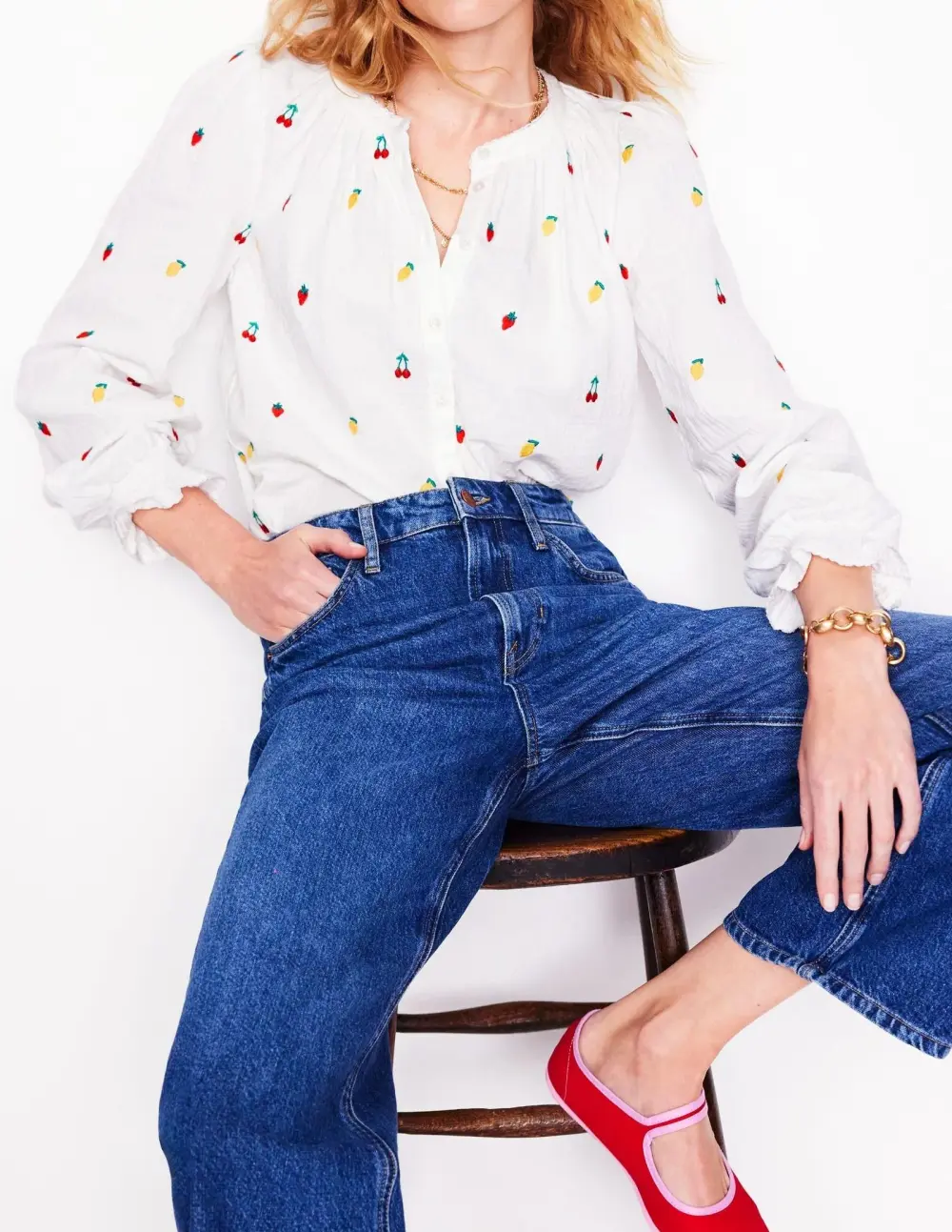 Evie Double Cloth Top