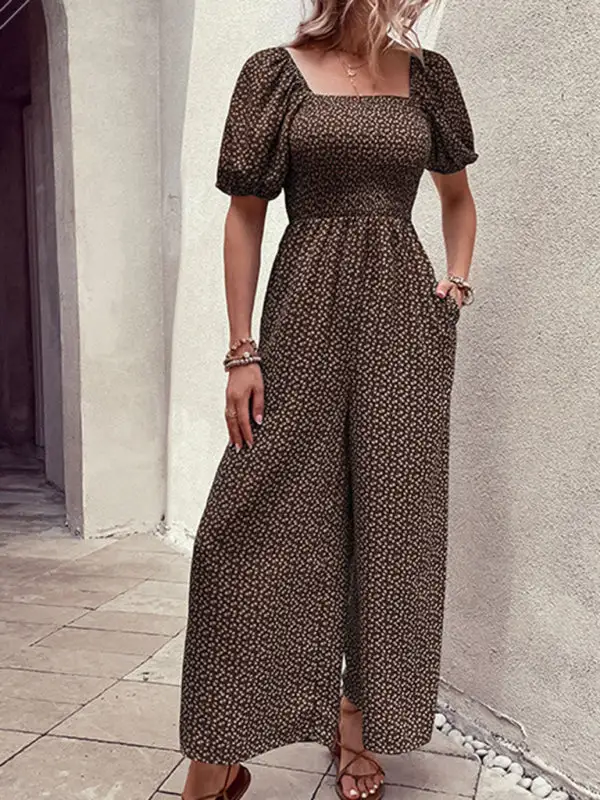 Tailored Everyday Printed Soft Jumpsuit