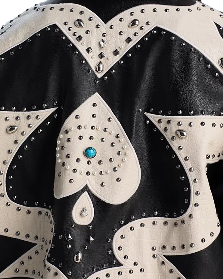 The Zip Faux Croc Jacket