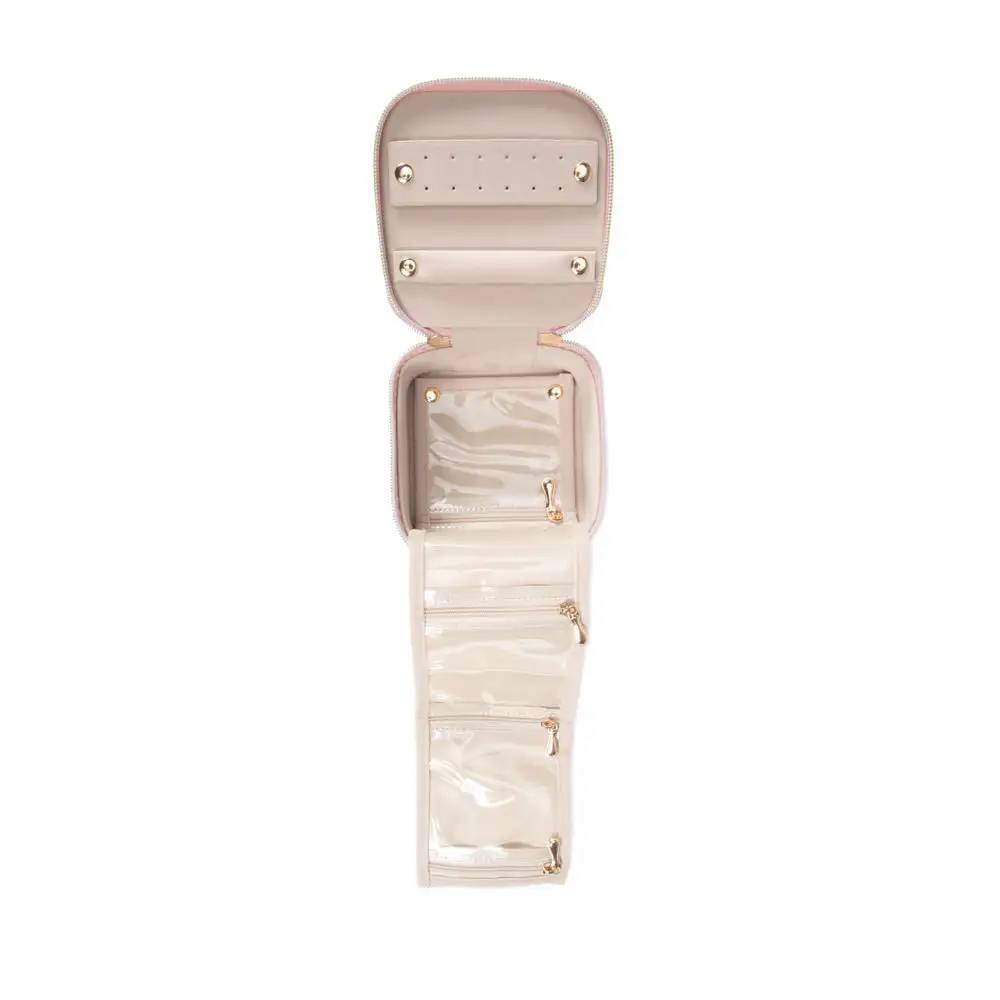 Zippered Travel Jewelry Case with Pouch