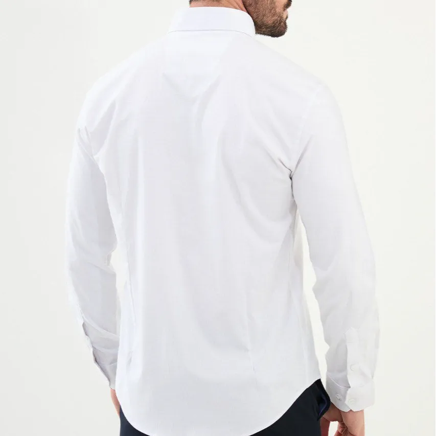 Everyday Long Sleeve Slim Cotton Shirt