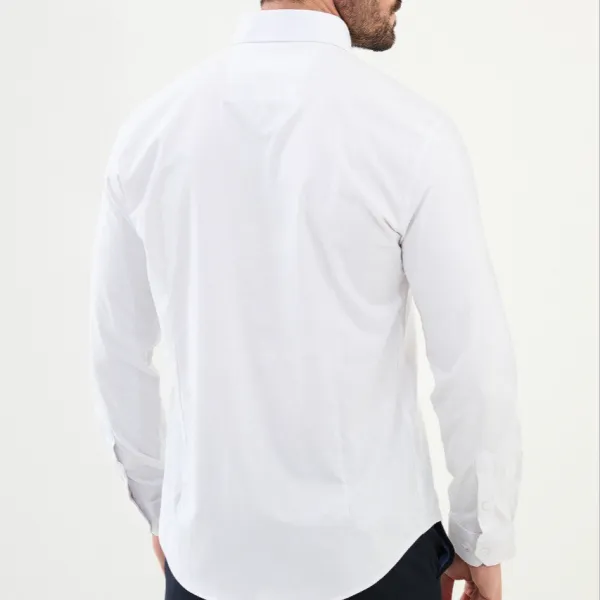 Everyday Long Sleeve Slim Cotton Shirt