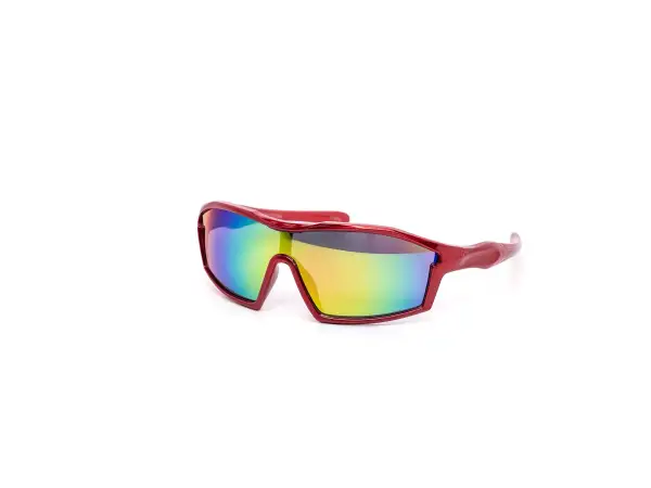 12-Pack Kids Sport Shield Wraparound Burnt Mirror Performance Sunglasses