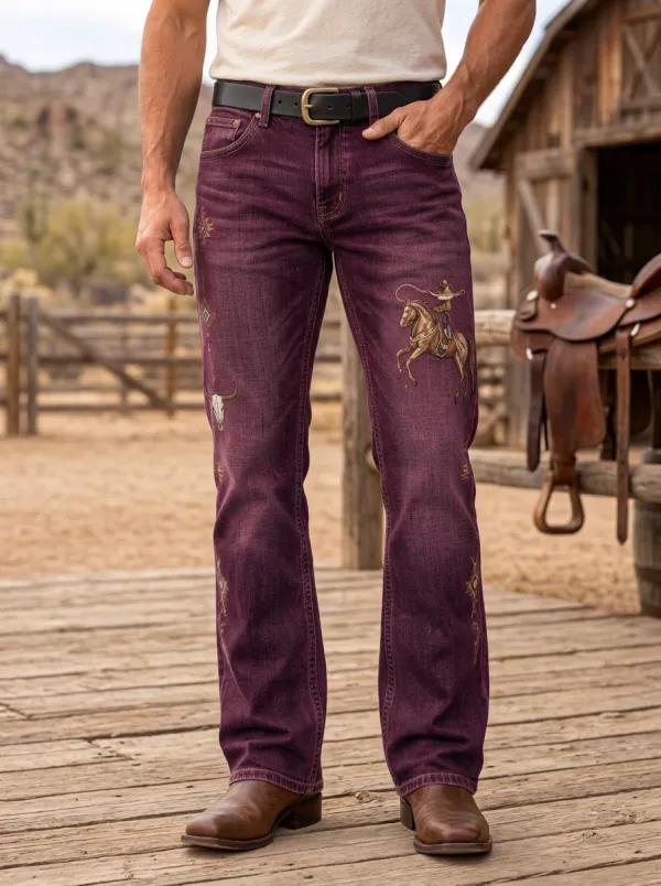 Everyday Cowboy Horse Style Men's Western Jeans