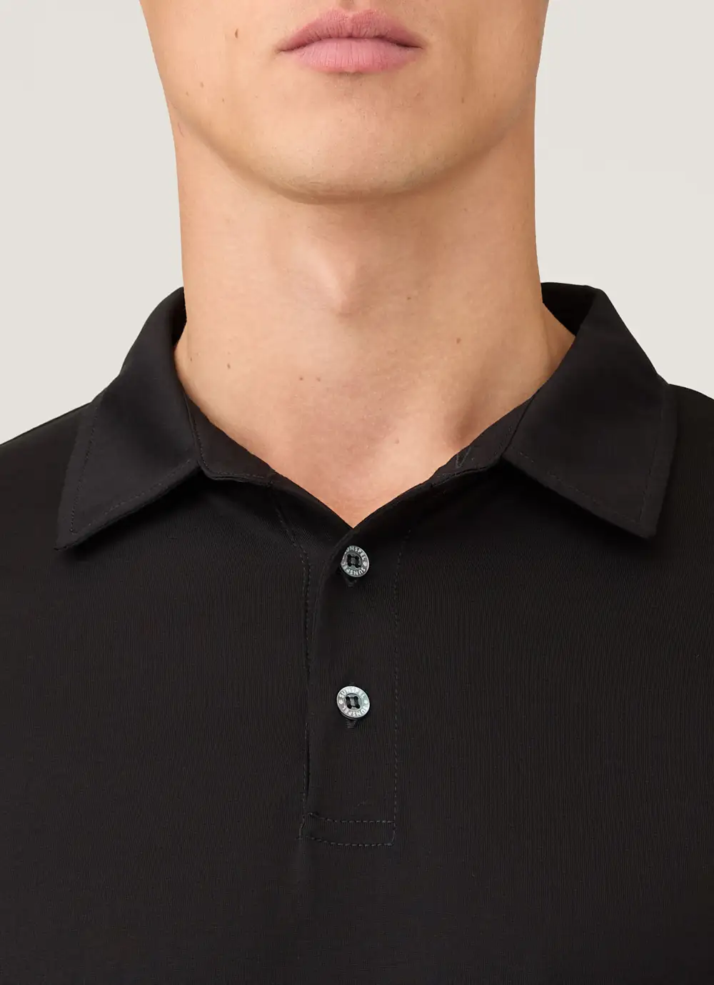 Polished Everyday Regular Fit Cotton Jersey Long Sleeve Polo Shirt