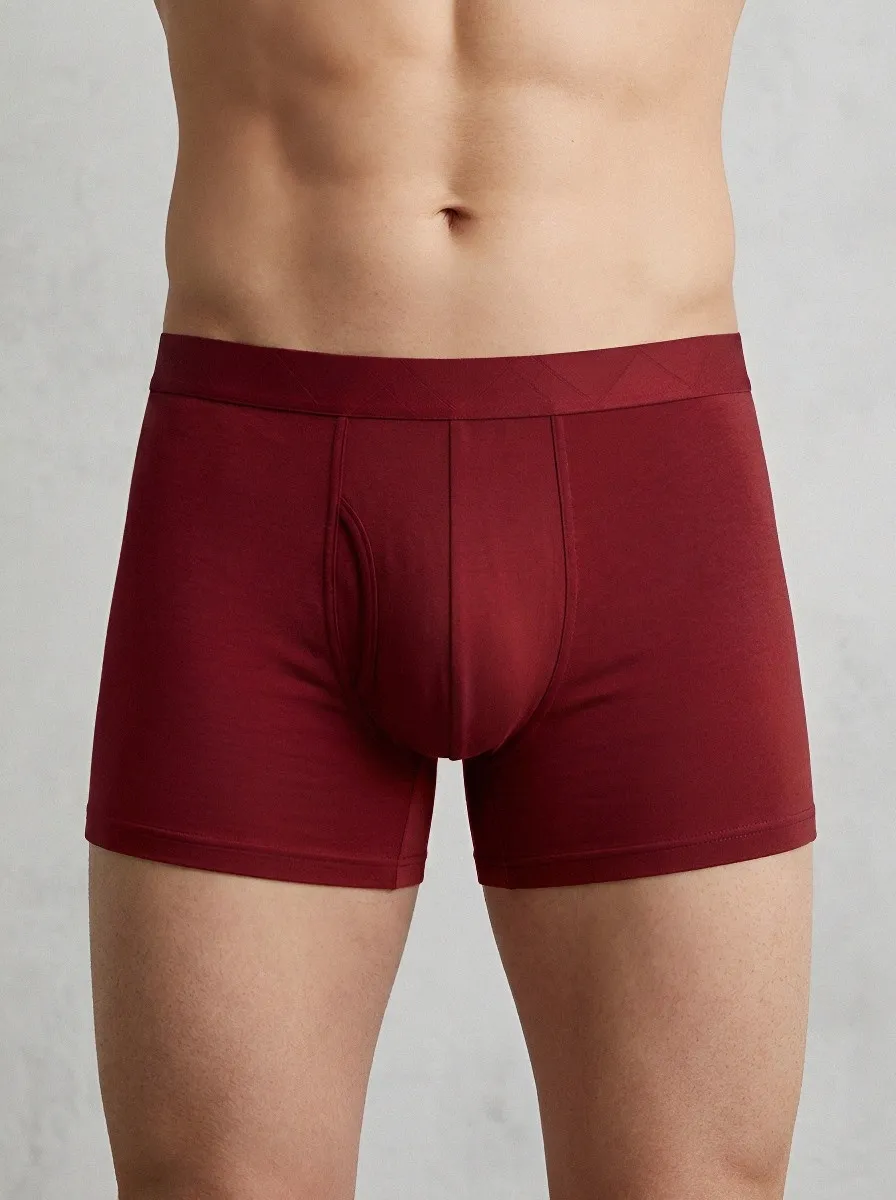 Men's Mixed Color with Geometric Waistband 3-Pack Boxer Briefs