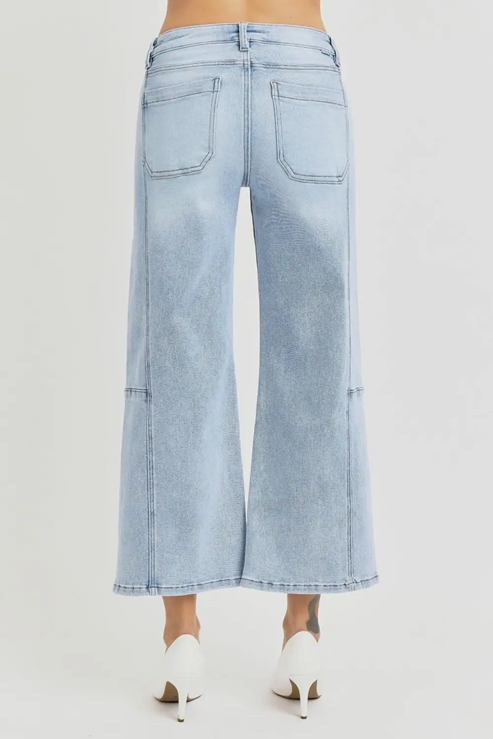Tiered Breezy Denim Jeans