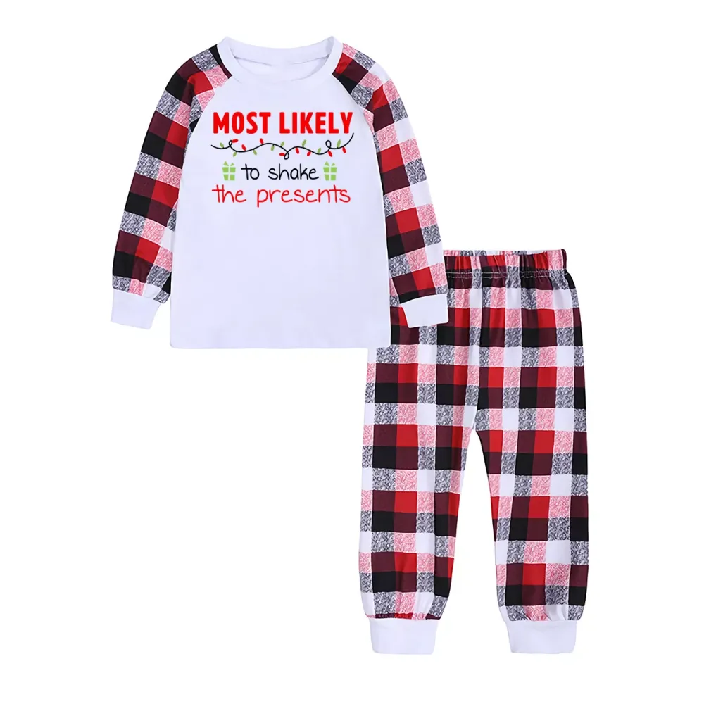 Most Likely Rattan Christmas Family Matching Pajamas（customizable）