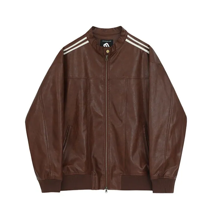 Mallard-Style Trench Leather Jacket