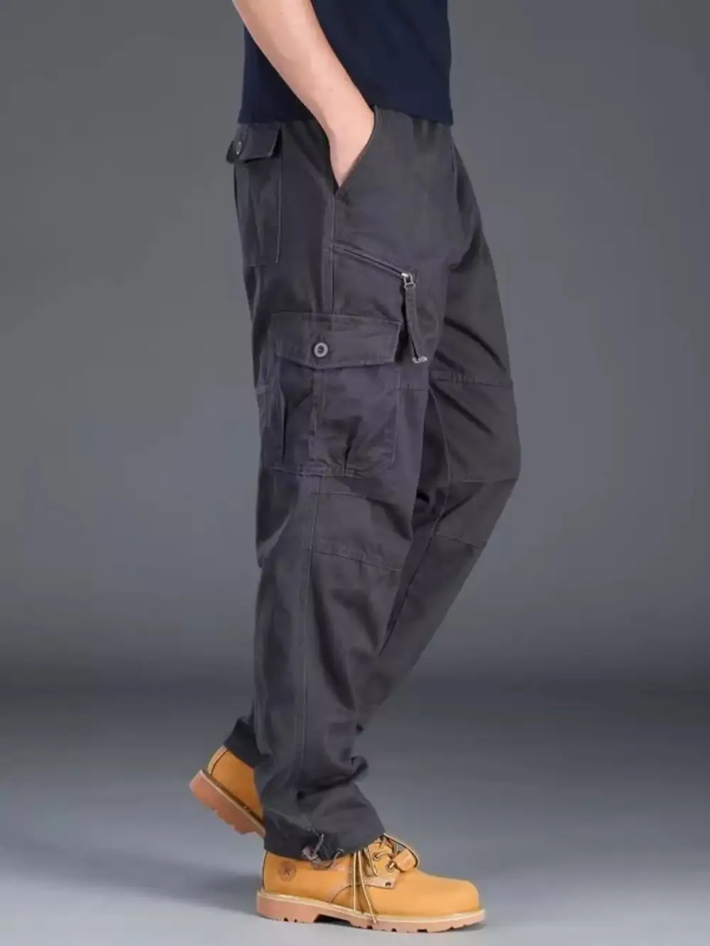 Men's Plus Size Casual Cargo Pants