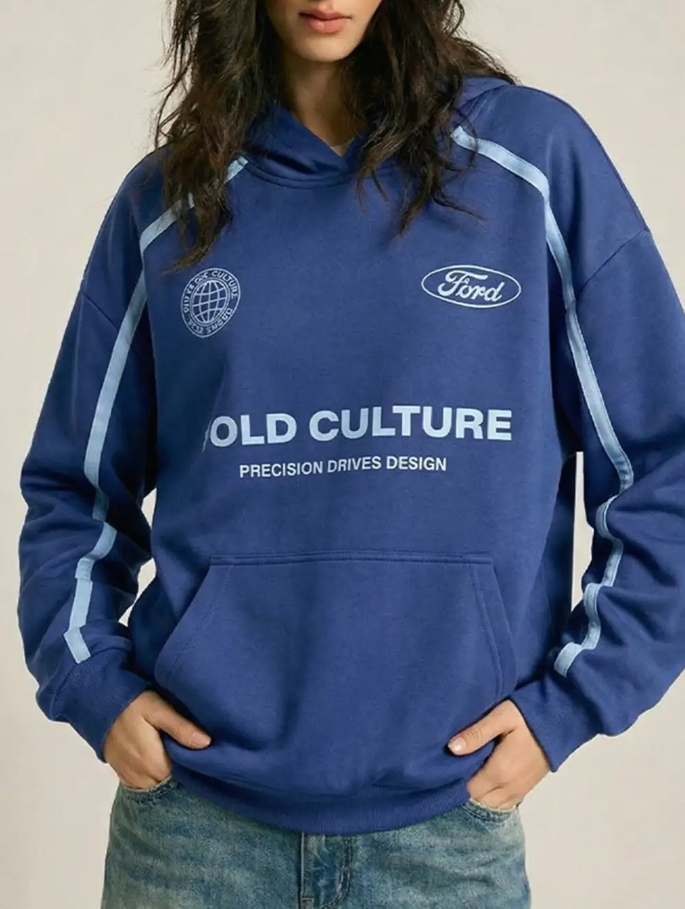 Relaxed Hooded Pullover Sweatshirt