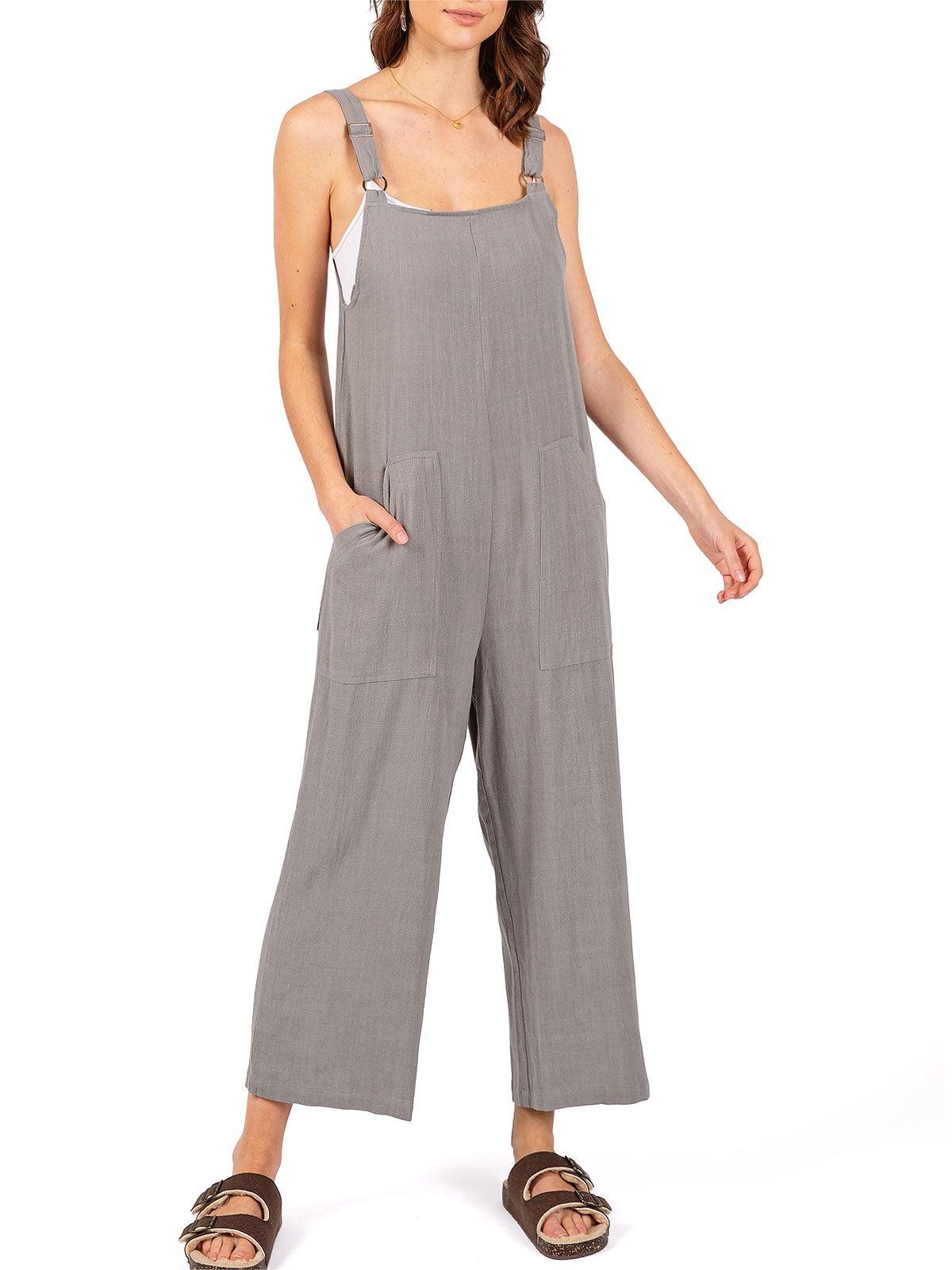 Light Gray Linen - Blend Overalls