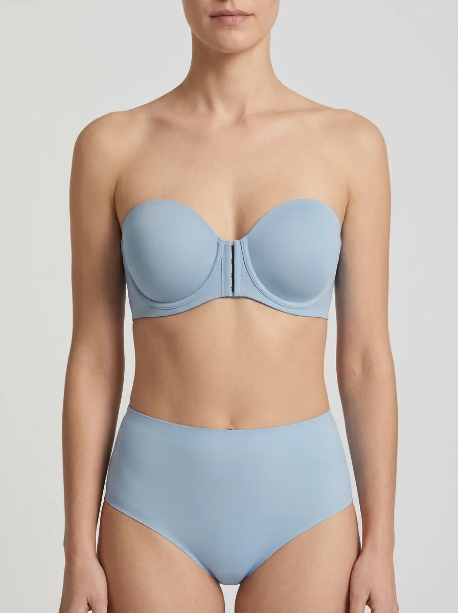 Women's Underwire Clean-Edge Front-Closure Strapless Bra