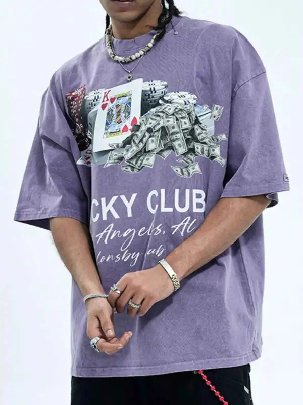 Laid Back Graphic Round Neck Short Sleeve T-Shirt
