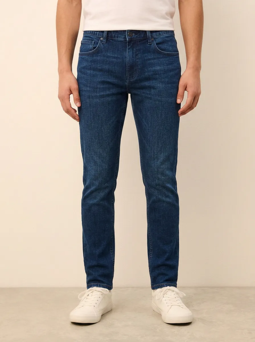 Men's Classic Weekend Casual Wear Stretch Denim Jeans