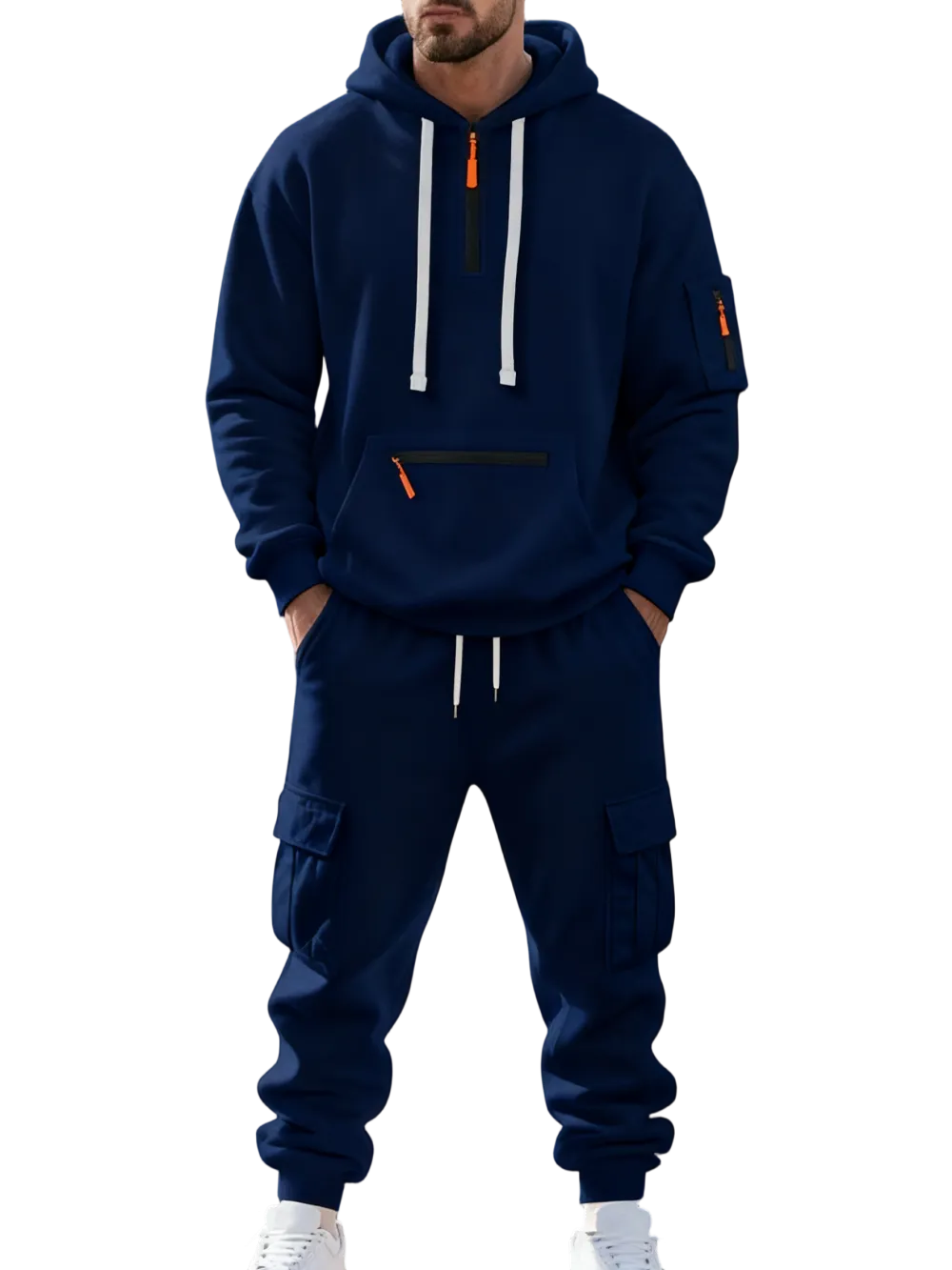 Men's Multi-Functional Hoodie and Trousers Set
