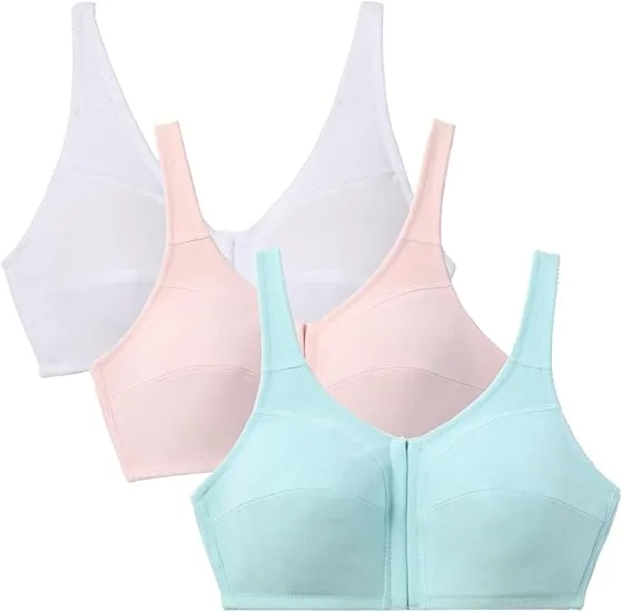 3PC-Seamless Breathable Gathered Thin Jelly Strip Bra Without Steel Ring