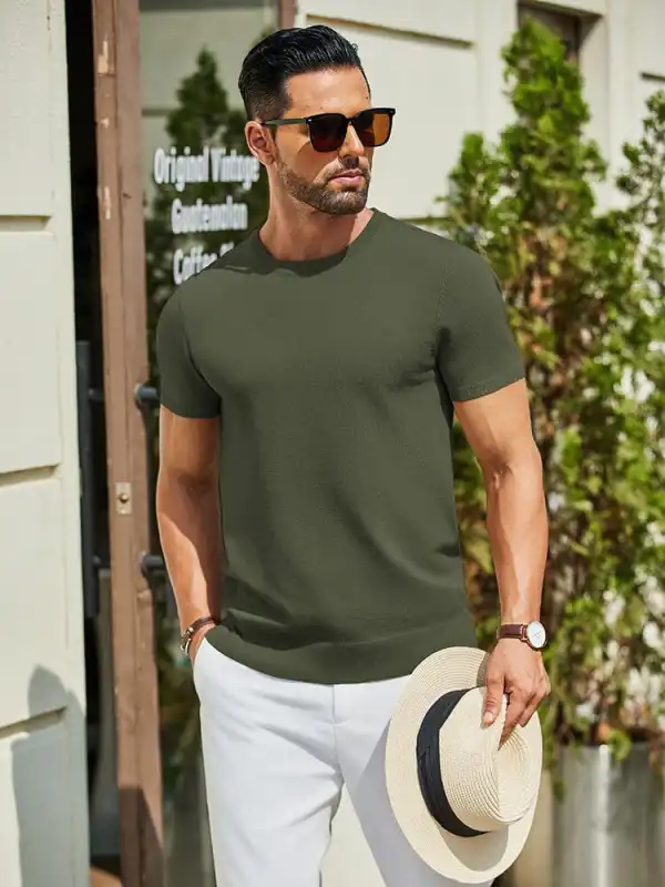 Casual Basic Knit T-Shirt