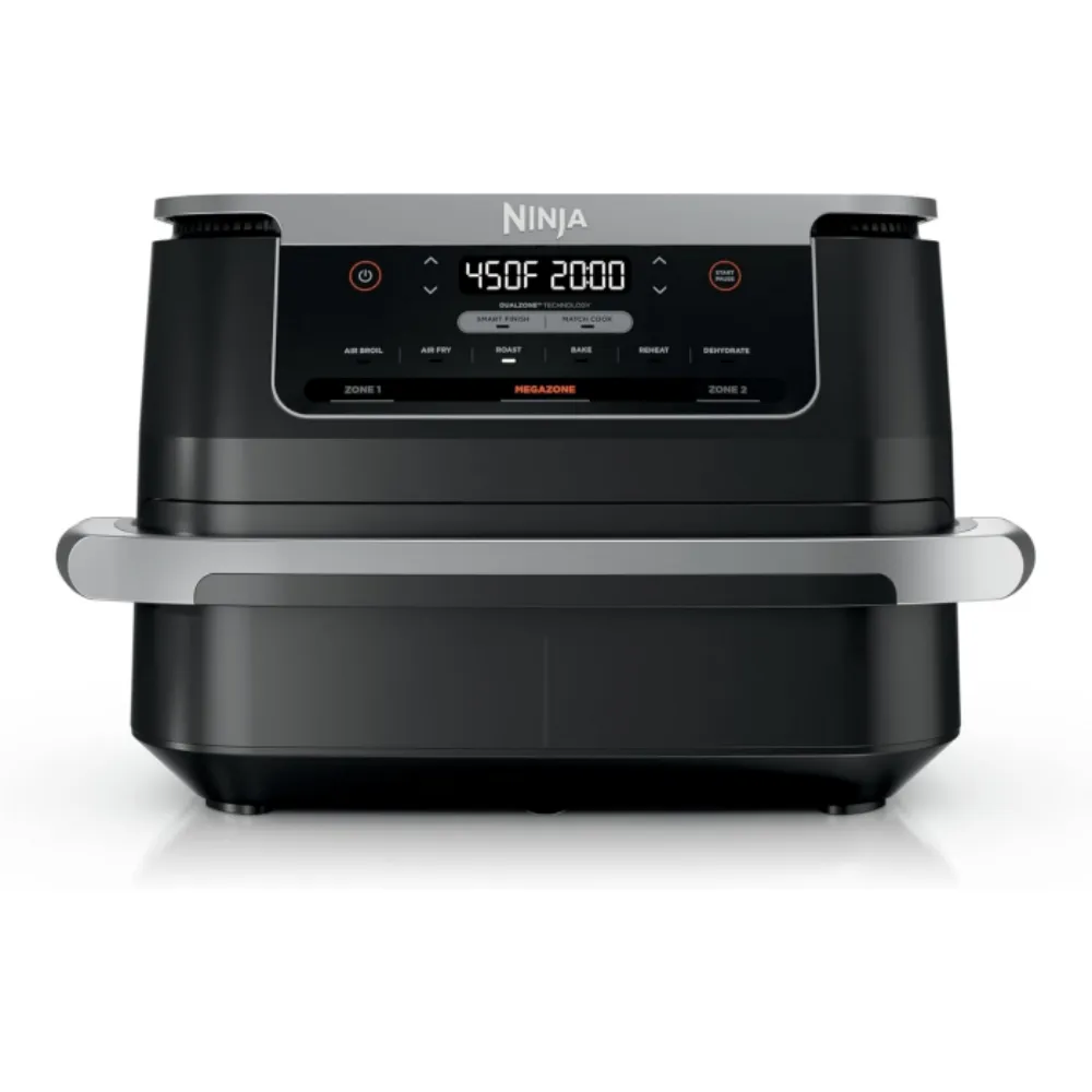 Ninja Air Fryer, Thermometer, Roast, Bake, Air Fry, Crisps, Broil, Reheats, Keep Warm