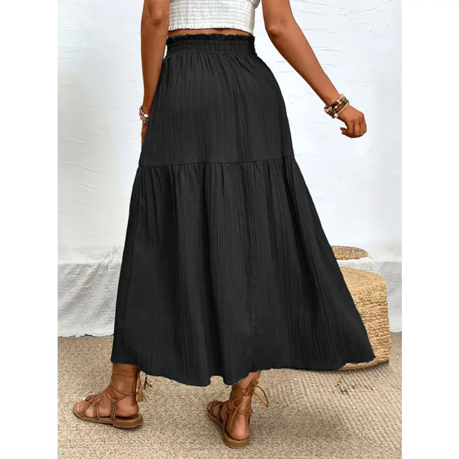 Frill Slit Skirt