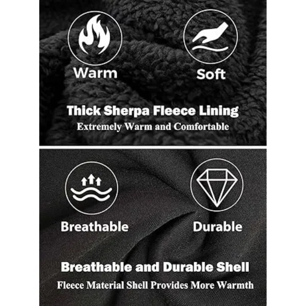Men's Regular Fit Heavyweight Sherpa Fleece Lined Hoodie & Shacket