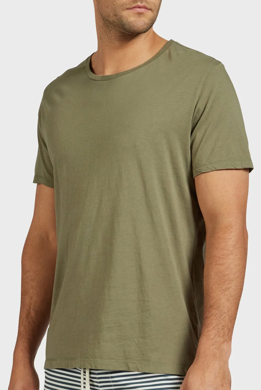 Short Sleeve Crew Neck Basic Tee