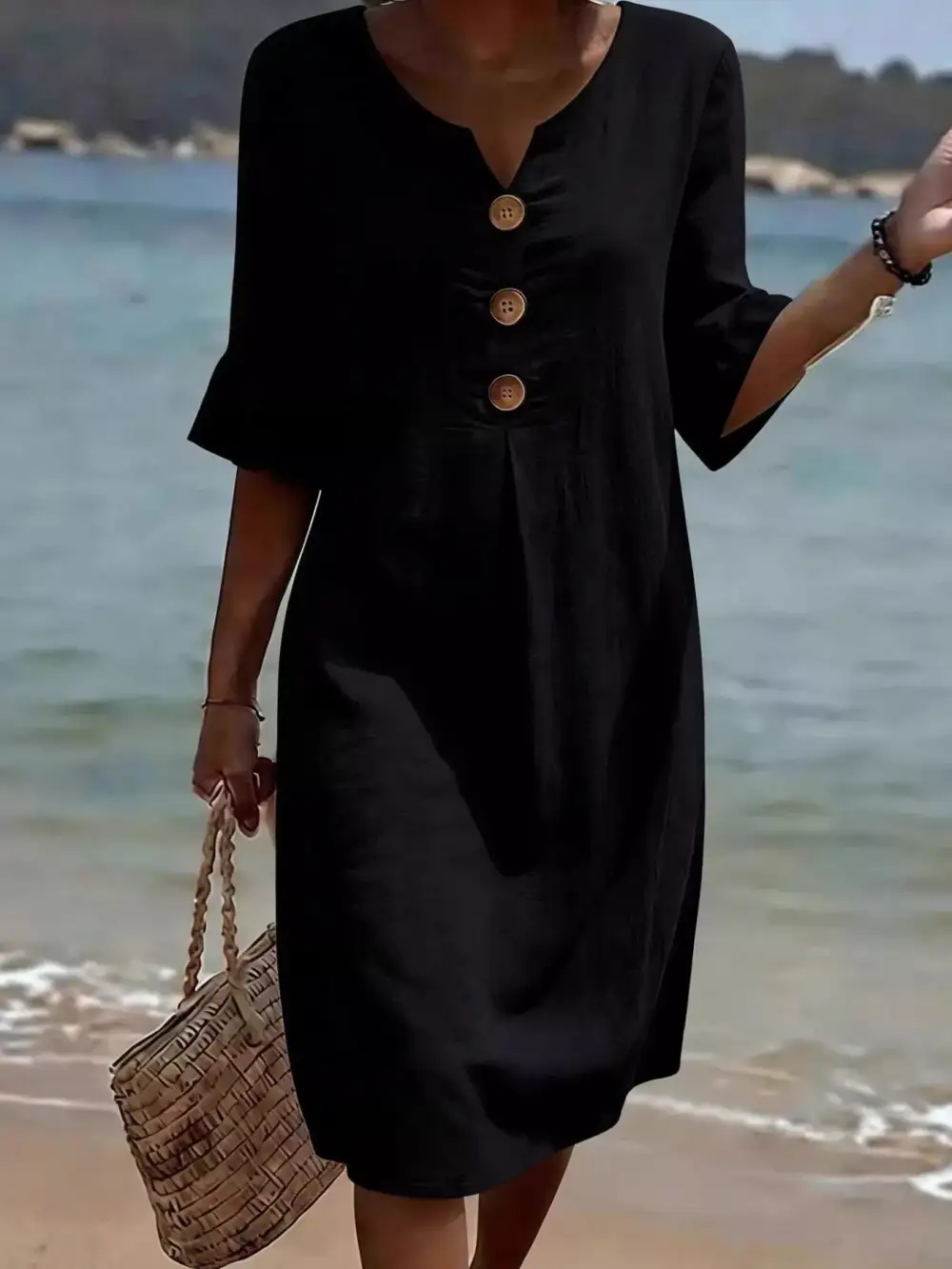 Ruffle Sleeve Midi Dress