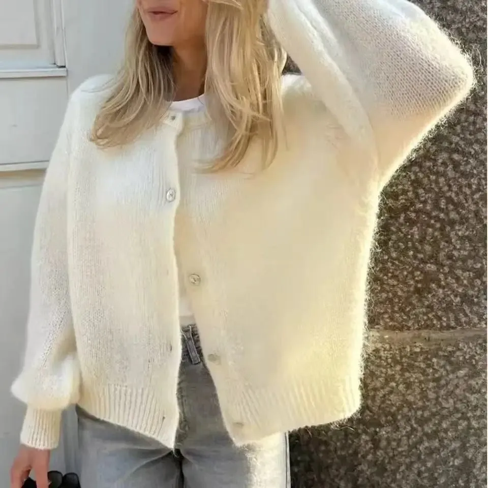 Modern Knit Long Sleeve Cardigan