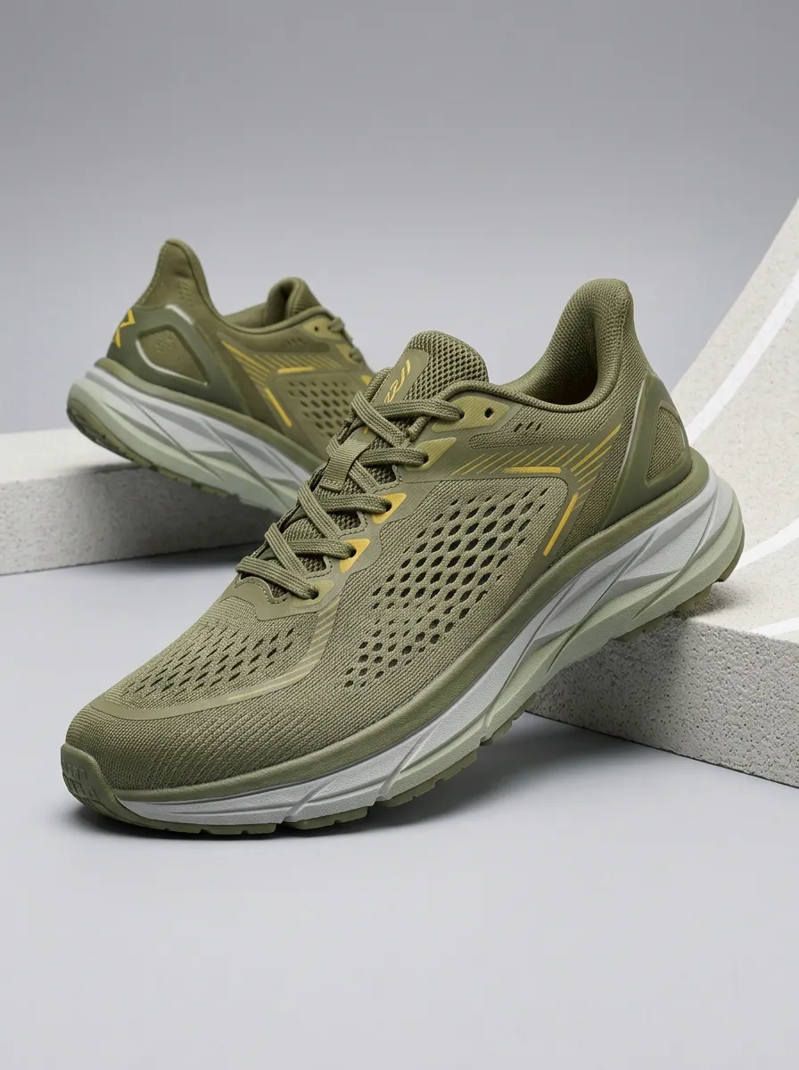 Men's Stride Motion Mesh Breathable Athletic Running Shoes