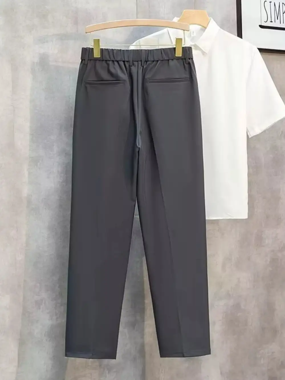 Men's Plus Size Classic Straight Leg Pants