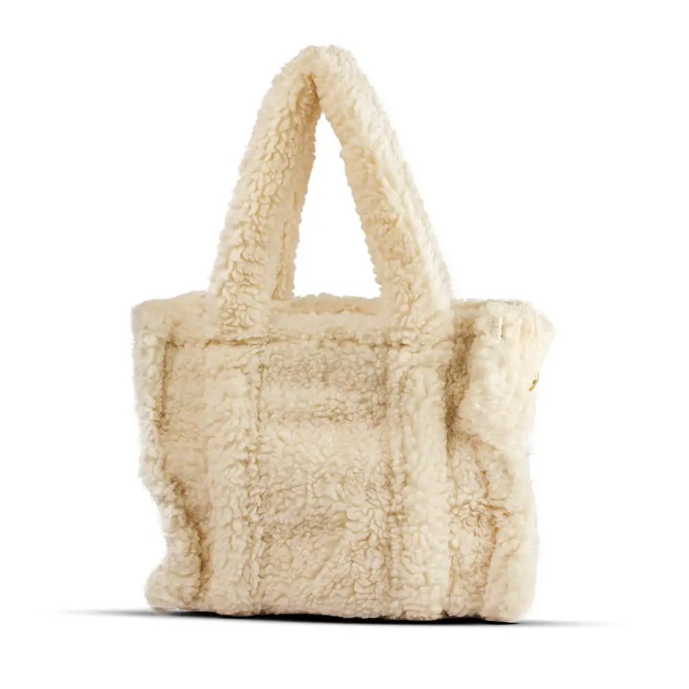 Structured Daily Fur Handbag