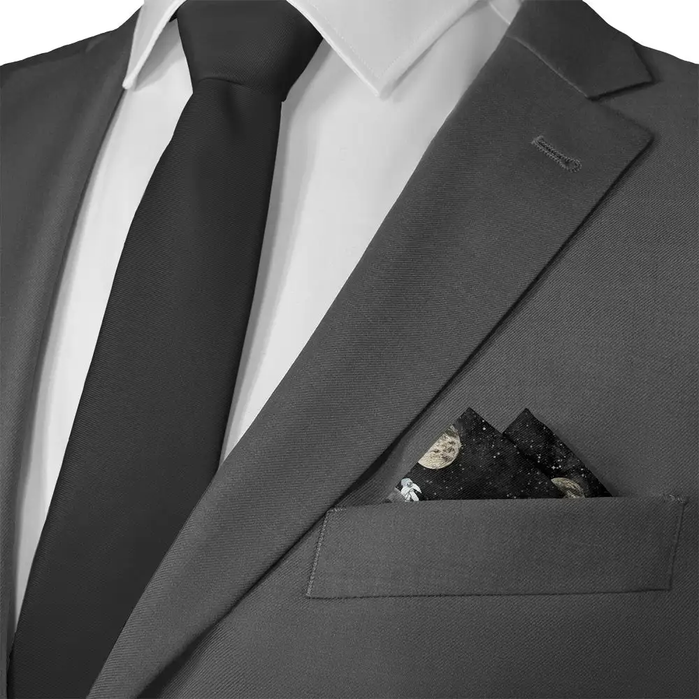 Versatile Sharp Space Motif Pocket Square