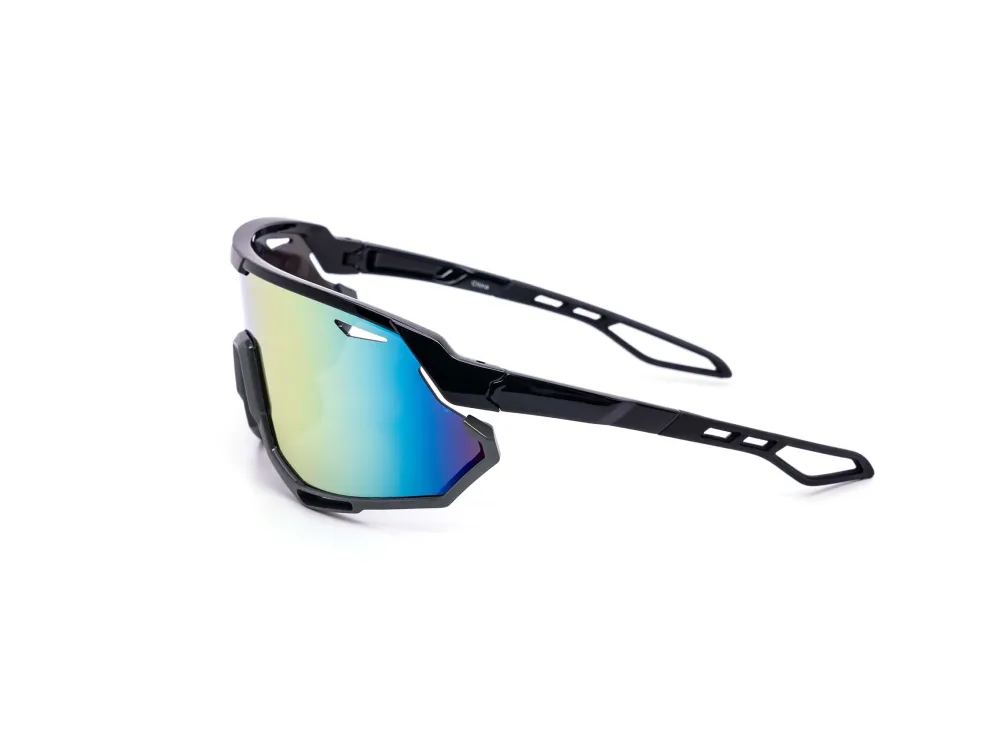 12-Pack Oversized Sport Shield Dark Lens Sunglasses