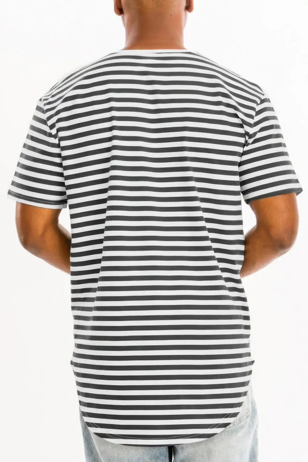 Striped Elongated T-Shirt