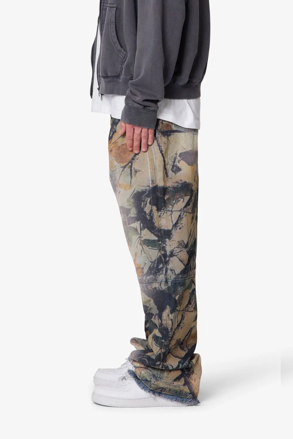 Patterned Ultra Baggy Jeans