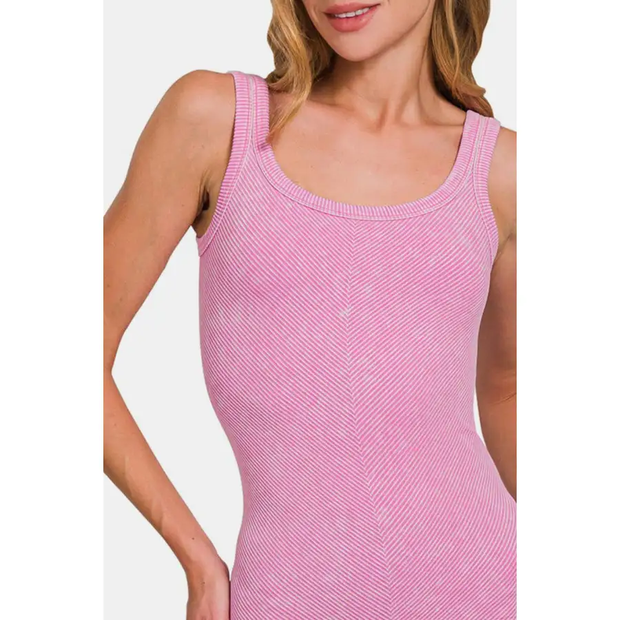 Ari Ribbed Scoop Neck Tank