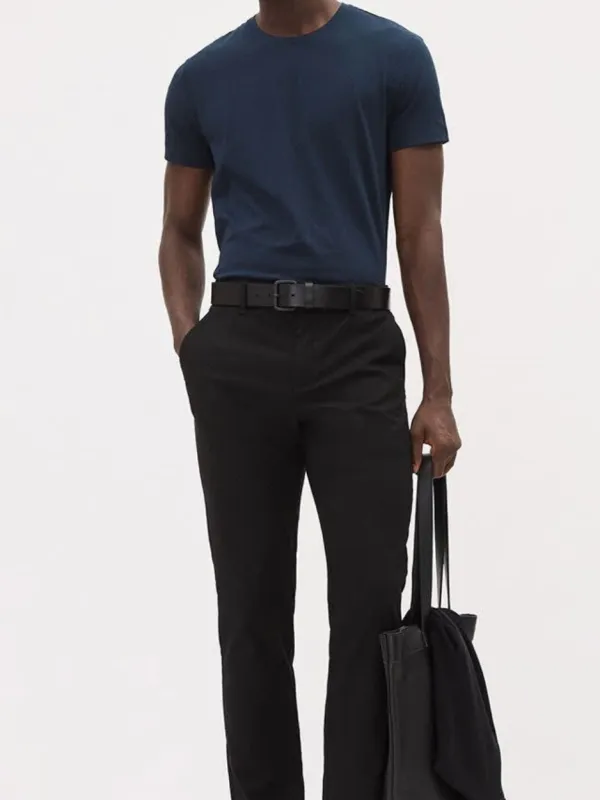 Navy Blue Short Sleeve Crew-Neck T-Shirt