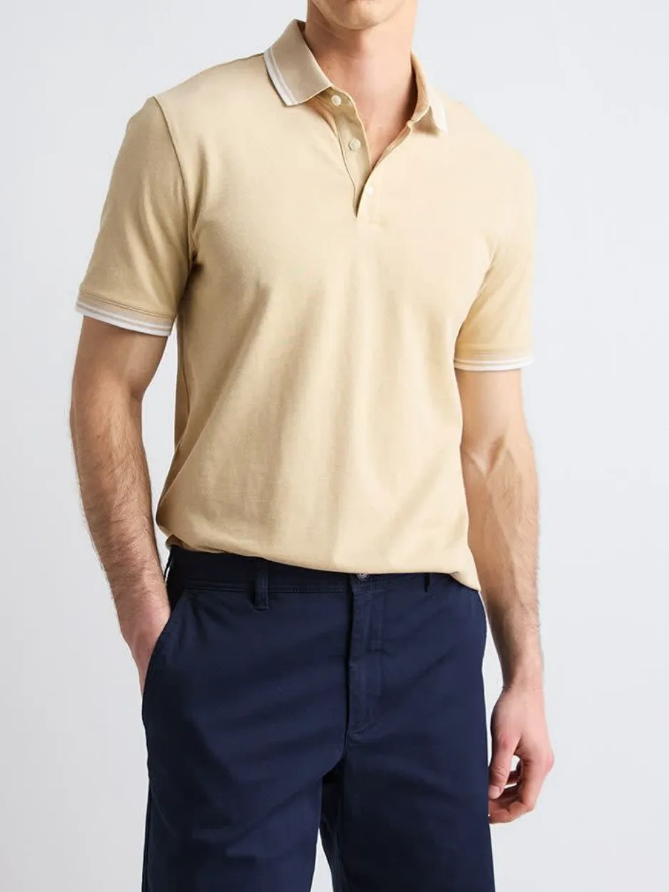 Yellow Casual Style Short-Sleeve Polo