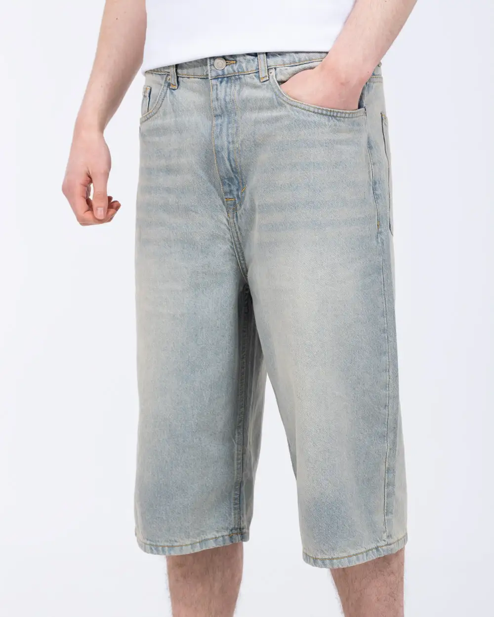 Refined Relaxed Denim Shorts