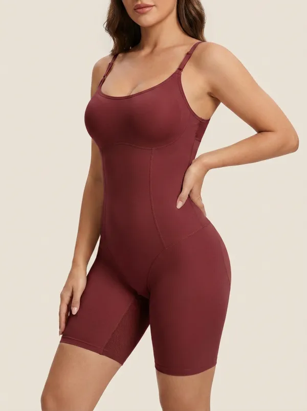 Women's Tummy Control Seamless Nude Printed Shapewear Bodysuit